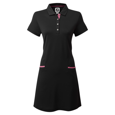 FootJoy Golf Dress dámské golfové šaty - Black/Pink