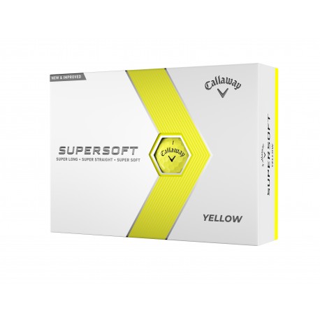 Callaway Supersoft 23 golfové míčky žluté, 12 ks