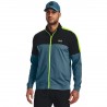 Under Armour Storm Midlayer FZ pánská golfová mikina - Static Blue/Black/Lime Surge