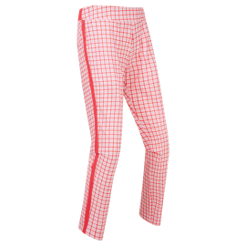 FootJoy Gingham LTWT Cropped 7/8 dámské golfové kalhoty - Pink/Red