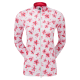 FootJoy Floral Print Full-Zip Midlayer dámská golfová mikina - Pink/Red/Black