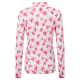 FootJoy Floral Print Full-Zip Midlayer dámská golfová mikina - Pink/Red/Black