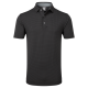 FootJoy Stretch Lisle Dot Print pánské golfové polo - Black/Grey