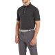 FootJoy Stretch Lisle Dot Print pánské golfové polo - Black/Grey