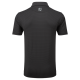 FootJoy Stretch Lisle Dot Print pánské golfové polo - Black/Grey