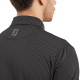 FootJoy Stretch Lisle Dot Print pánské golfové polo - Black/Grey