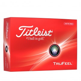 Titleist TruFeel Red 2024 golfové míčky červené, 12 ks