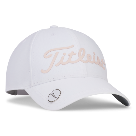 Titleist Players Performance Ball Marker dámská golfová kšiltovka - White/Rose