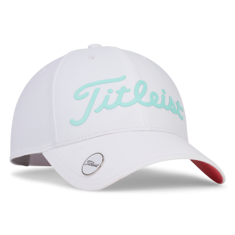 Titleist Players Performance Ball Marker dámská golfová kšiltovka - White/Sea Glass/Coral