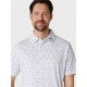 Callaway All-Over Chev Confetti Print pánské golfové polo - Bright White