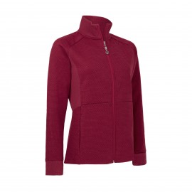 Callaway Full Zip Hexagon dámská golfová mikina - Persian Red Heather